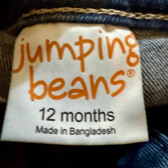 Denim Shorts Bundle for Kids, Baby Girls 12 Months, 3 pair - Picture 2 of 5